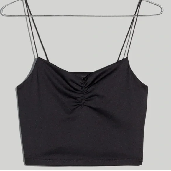 LOFT Black With White Stripes Adjustable Spaghetti Strap Camisole Tank Size S - Picture 12 of 13